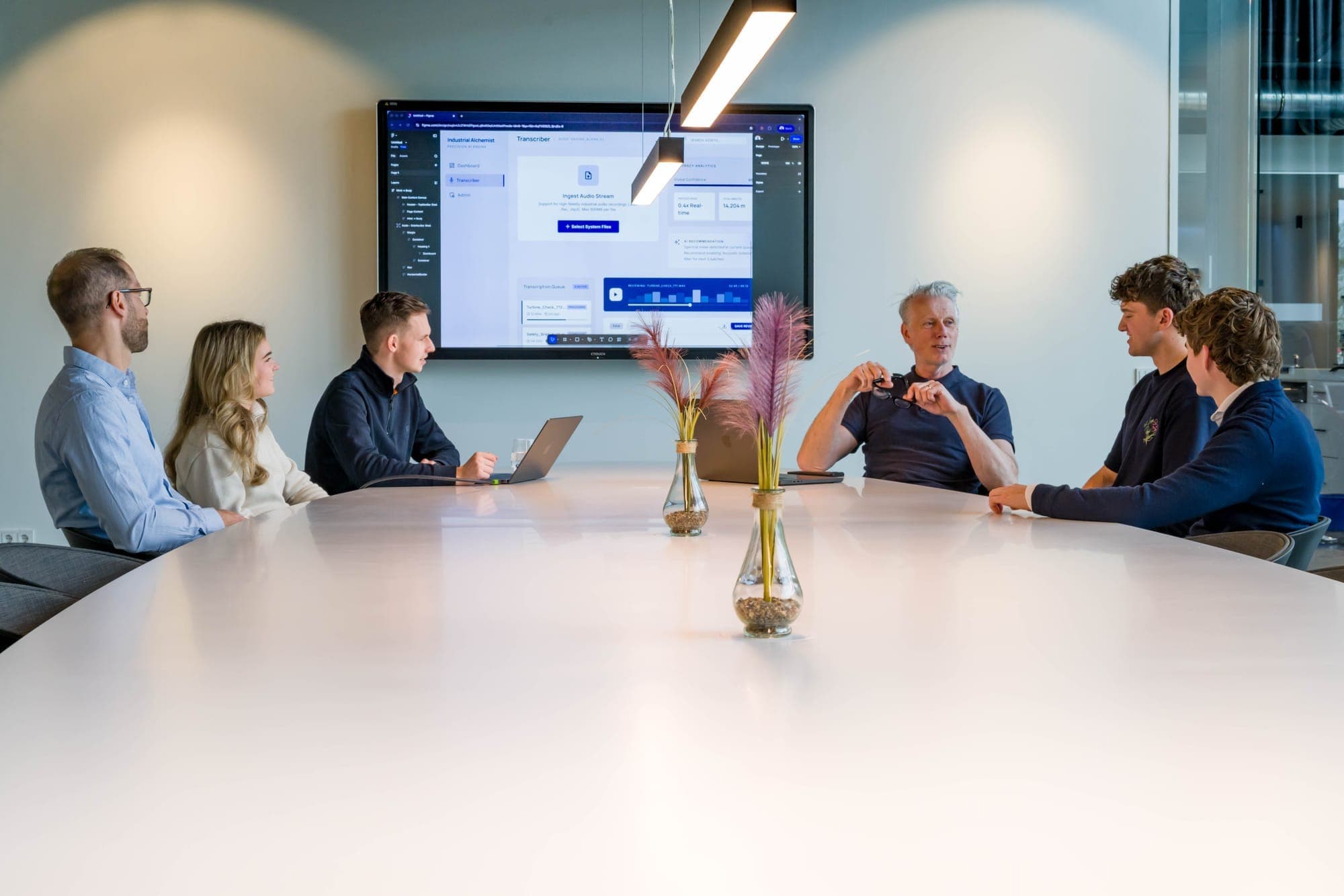 Echovise team working with a client